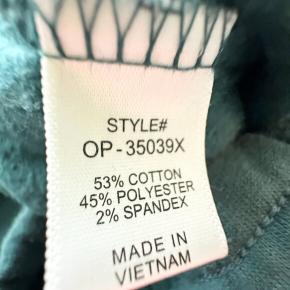 Zenana Joggers Womens 1X Hunter Green Solid Sweat Pants Athleisure - Picture 9 of 13